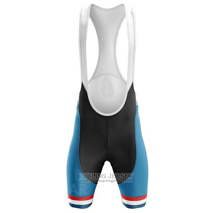 2020 Cycling Jersey Champion France Sky Blue White Red Short Sleeve And Bib Short